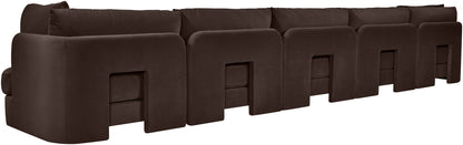 Hammond - Velvet Performance Fabric Upholstered 5 Piece Sofa