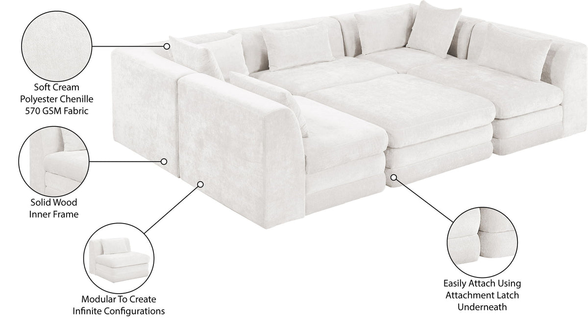 Stellar - 6 Piece Upholstered Modular Sectional