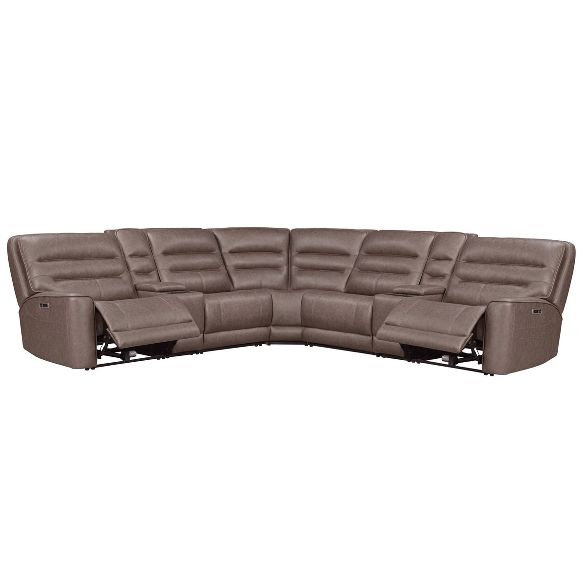 Lawson - Power Reclining Sectional With Adjustable Headrests