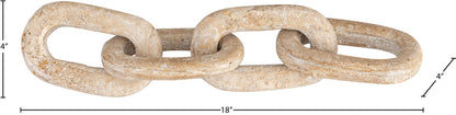 Lynx - Travertine Decorative Chain Links - Natural