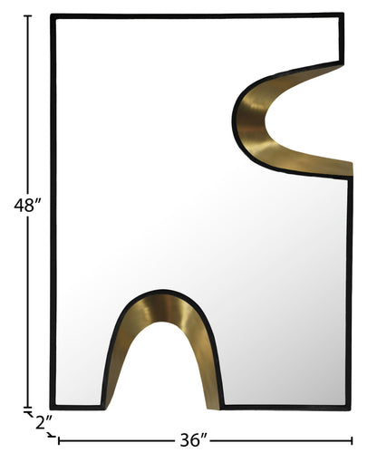Soleil - Mirror With Gold Accent