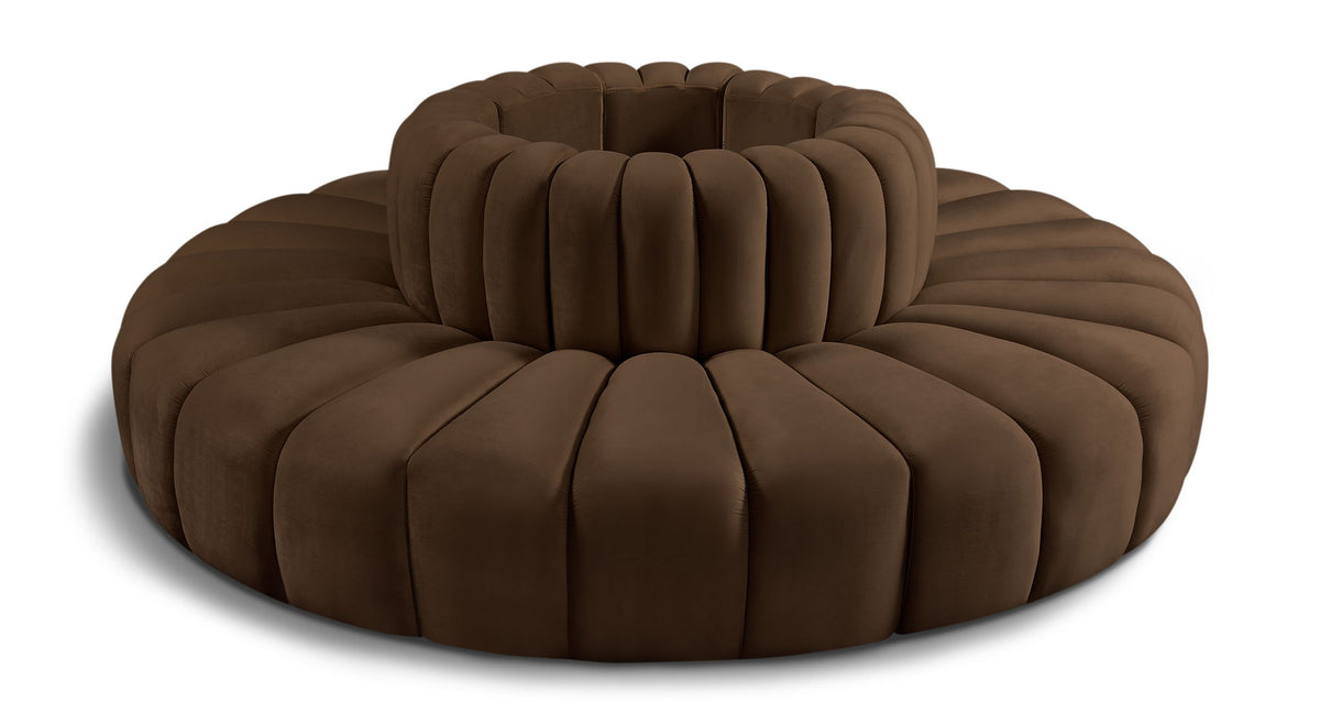 Arc - Velvet 8 Piece Round Modular Sofa