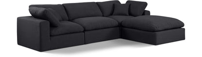 Comfy - 4 Piece Linen Fabric Modular Sectional With Chaise