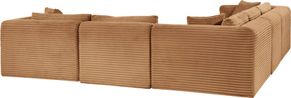 Shaggy - Fabric 5 Piece Modular Corner Sectional