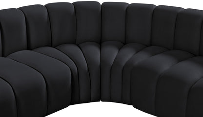 Arc - Velvet 7 Piece U-Shaped Modular Sofa