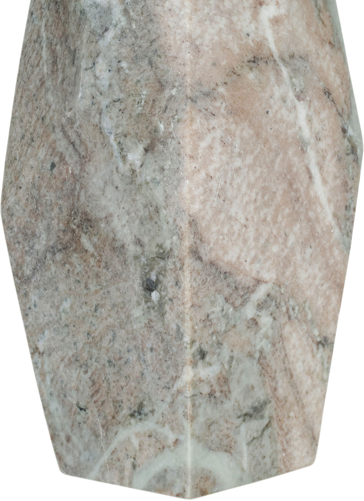 Seraphine - Genuine Marble And Linen Textured Fabric Table Lamp