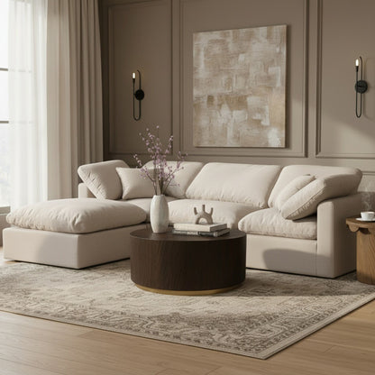Indulge - Linen 4 Piece Modular Sectional With Chaise