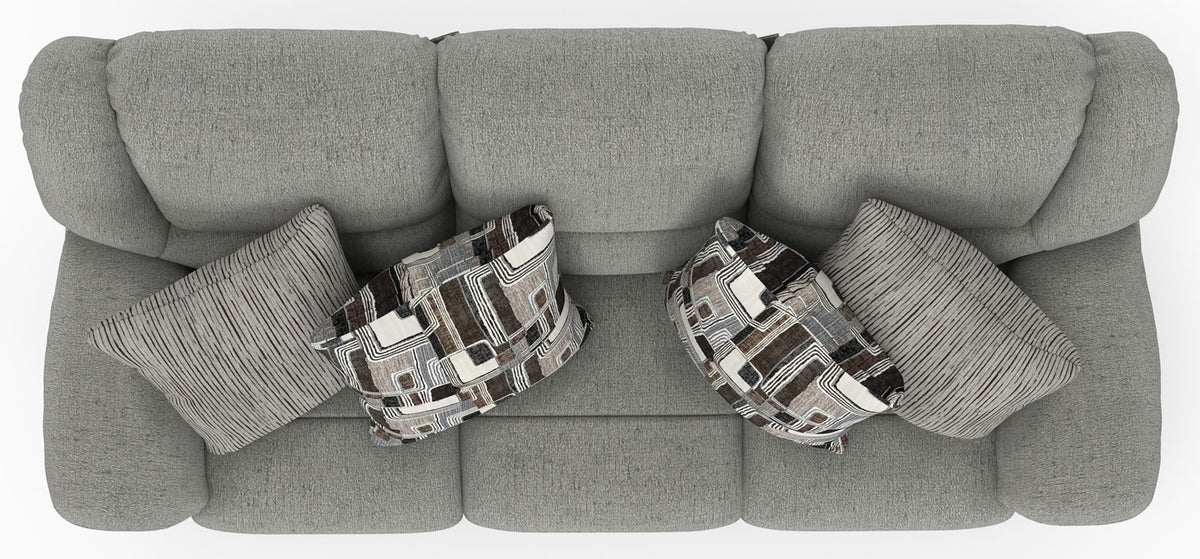 Trifecta - Sofa With 3 Recliners and Drop Down Table