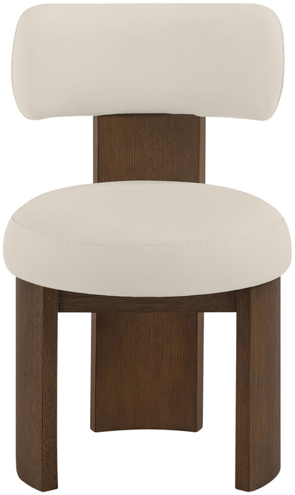 Atelier - Vegan Leather Upholstered Dining Chair (Set of 2) - Painted Brown Frame