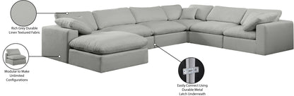 Comfy - 7 Piece Linen Modular Sectional With Chaise