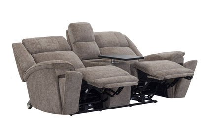 Colton - Power Zero Gravity Console Loveseat With Immersive Audio P3 - Branson Tweed