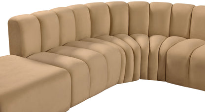 Arc - Velvet 7 Piece Corner Modular Sofa