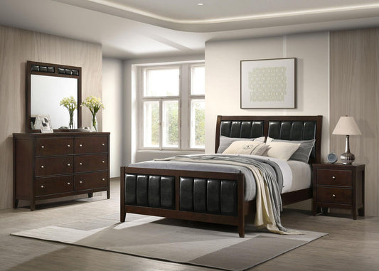 Carlton 4-piece Eastern King Bedroom Set Cappuccino