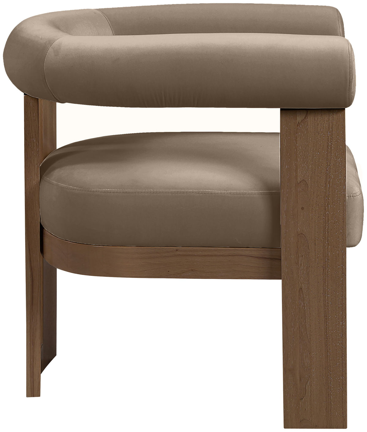 Arienzo - Performance Fabric Upholstered Accent Chair - Walnut Base