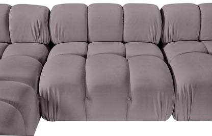 Orin - U-Shaped Velvet 6 Piece Modular Sectional