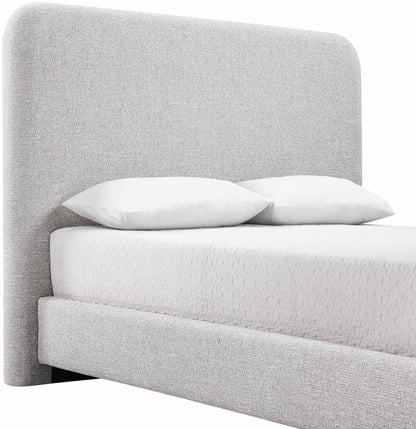 Fira - Linen Textured Fabric Upholstered Bed