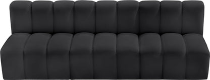 Arc - Faux Leather 3 Seats Modular Sofa