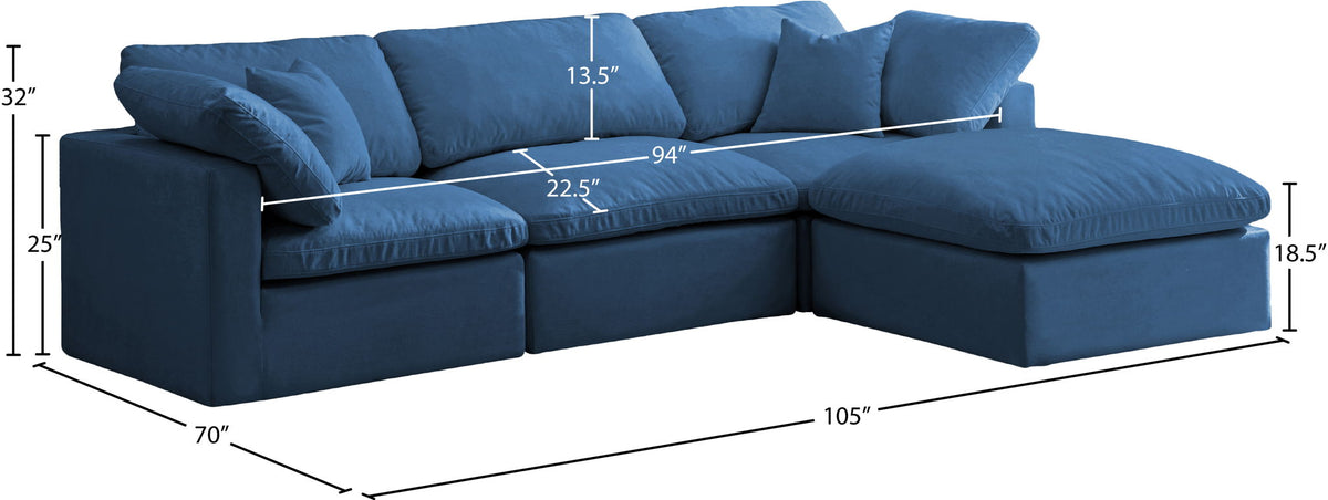 Plush - 4 Piece Modular Sectional
