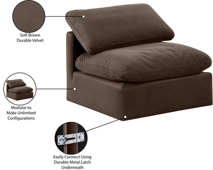 Indulge - Velvet Armless Chair