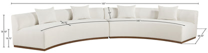 Avanti - 182.5" Chenille Fabric Upholstered 2 Piece Modular Sectional