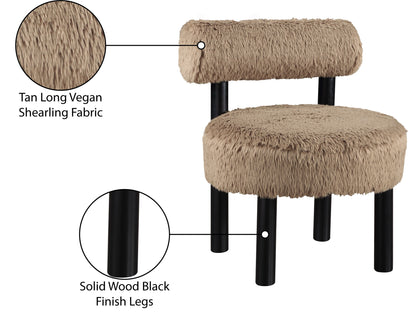Ambre - Vegan Shearling Fabric Upholstered Accent Chair