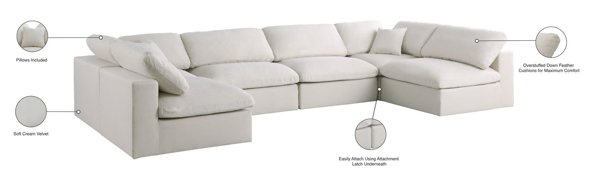 Plush - 6 Piece Modular Sectional