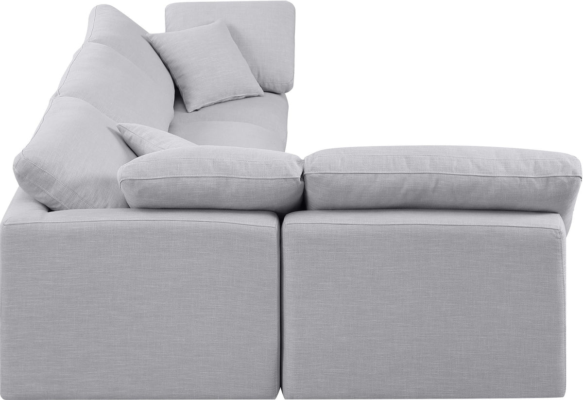 Indulge - Linen 4 Piece Modular Sectional
