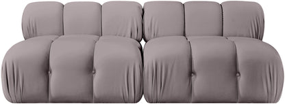 Orin - Velvet Performance Fabric Upholstered 2 Piece Modular Sofa