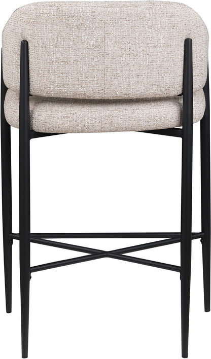 Dame - Fabric Upholstered Counter Stool (Set of 2)