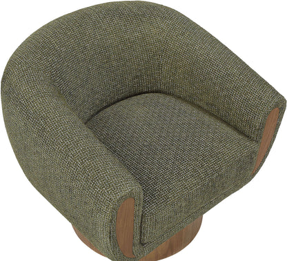 Avella - Interwoven Fabric Swivel Accent Chair