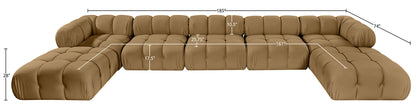 Orin - 7 Piece Modular Sectional (3 Modular Chairs, 2 Corner Chairs & 2 Ottomans)