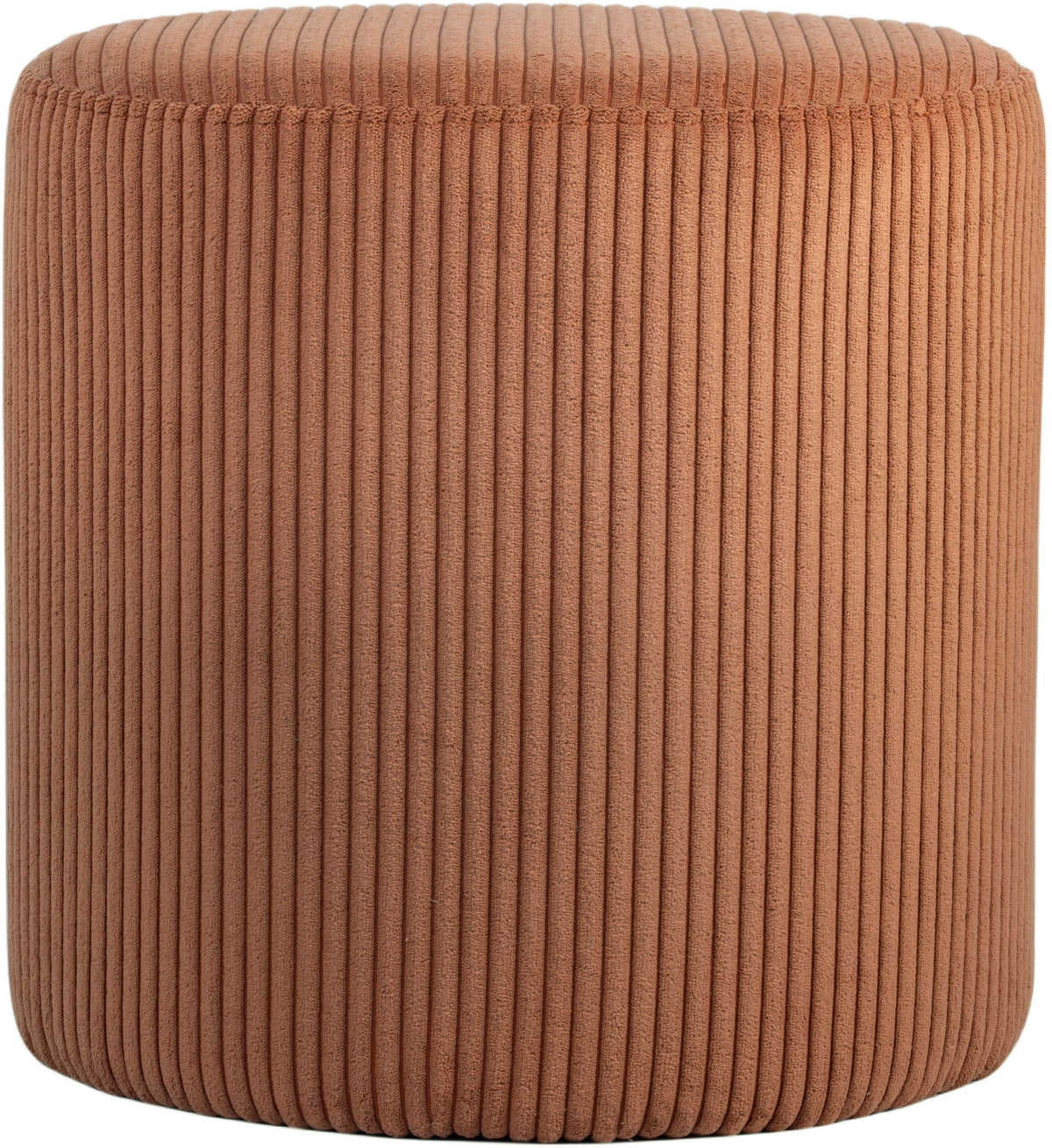 Roy - Round Microsuede Ottoman / Stool