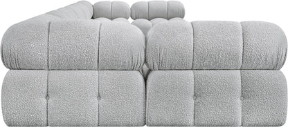Ames - 7 Piece Boucle Fabric Modular Sectional
