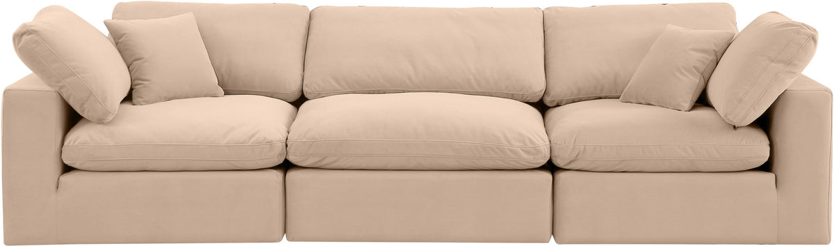 Comfy - Velvet Modular Sofa 3 Seats
