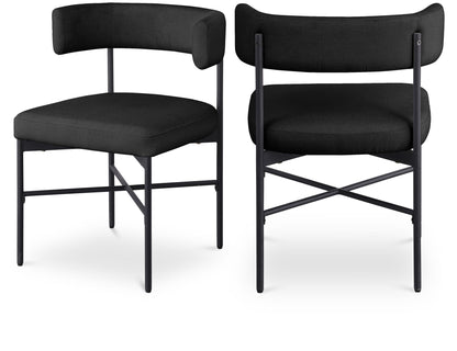 Rivage - Durable Dining Chair With Black Frame (Set of 2)