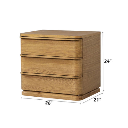 Zoey - Nightstand - Oak