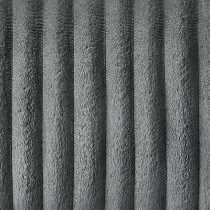 Lesley - Motion Sofa - Gray Corduroy & Velvet