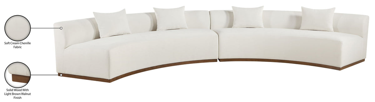 Avanti - 182.5" Chenille Fabric Upholstered 2 Piece Modular Sectional