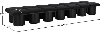 Pavilion - 14 Piece Modular Bench With Black Base