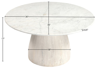 Liona - Marble And Mango Wood Table