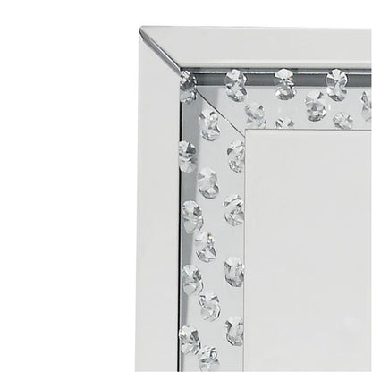Nysa - Floor Mirror - Mirrored & Faux Crystals