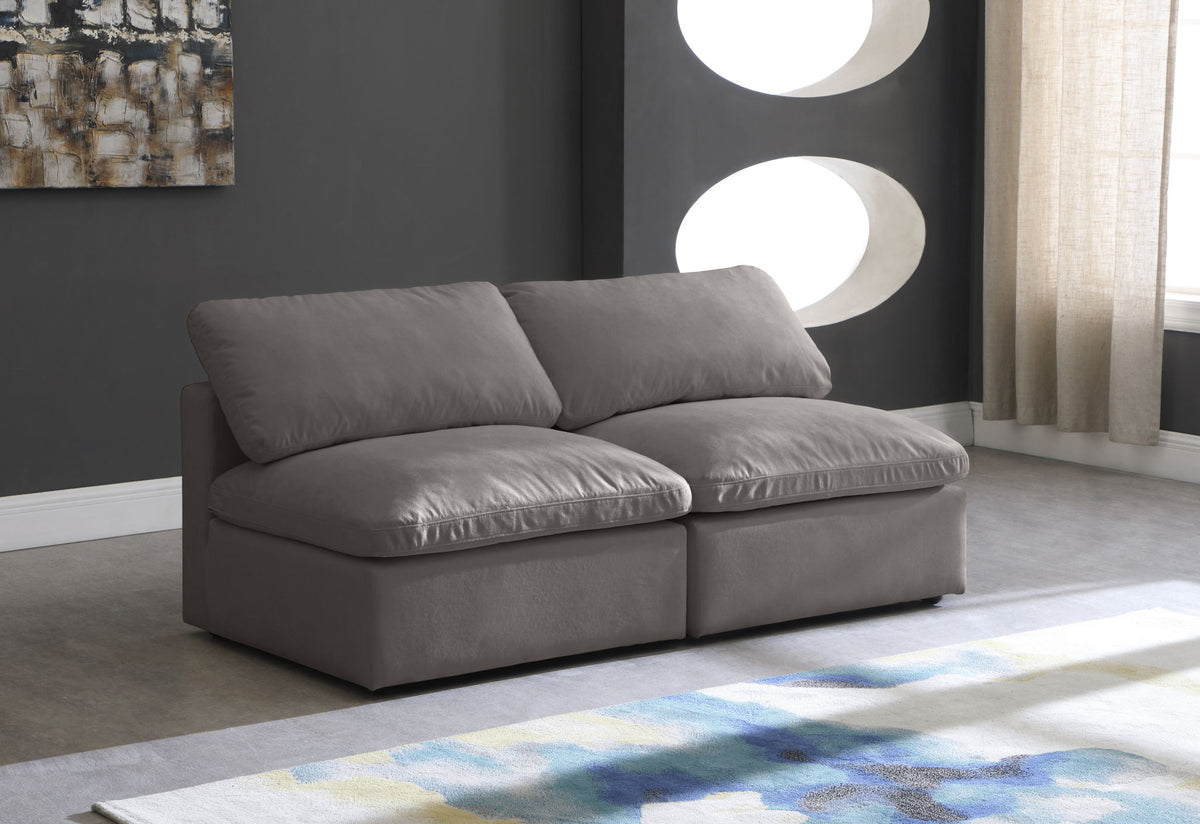 Plush - Modular Armless 2 Seat Sofa