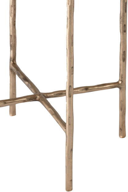 Vetra - Iron Base Bunching End Table - Brass