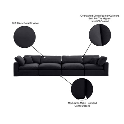 Comfy - Velvet Modular Sofa 4 Seats