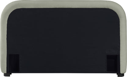 Vaughn - Chenille Bed With Black Base