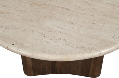 Pietra - Travertine And Mango Wood Table