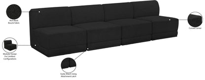Ollie - 4 Seat Armless Modular Sofa