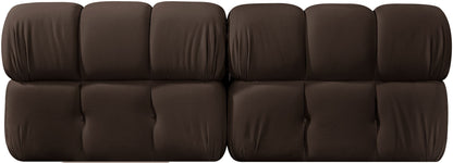 Orin - Velvet Performance Fabric Upholstered 2 Piece Modular Sofa