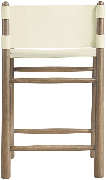 Santos - Upholstered Counter Stool With Stained Brown Base