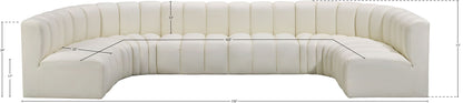 Arc - Faux Leather Modular U-Shaped Sectional